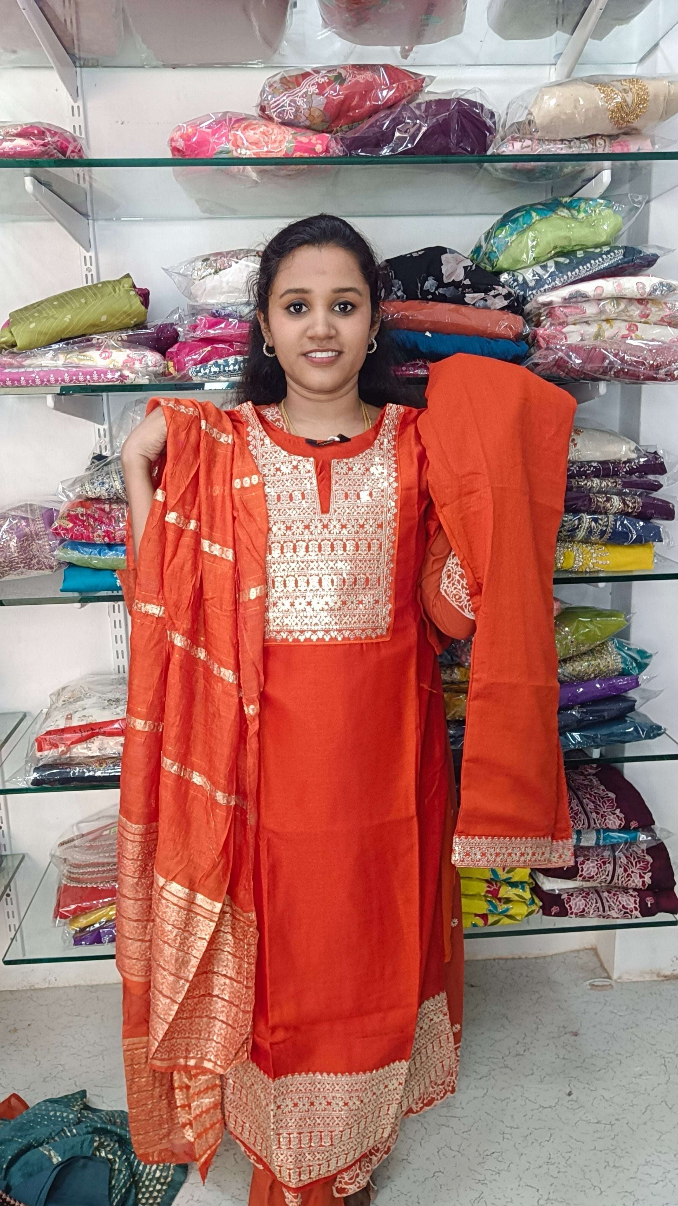 Side open kurti set