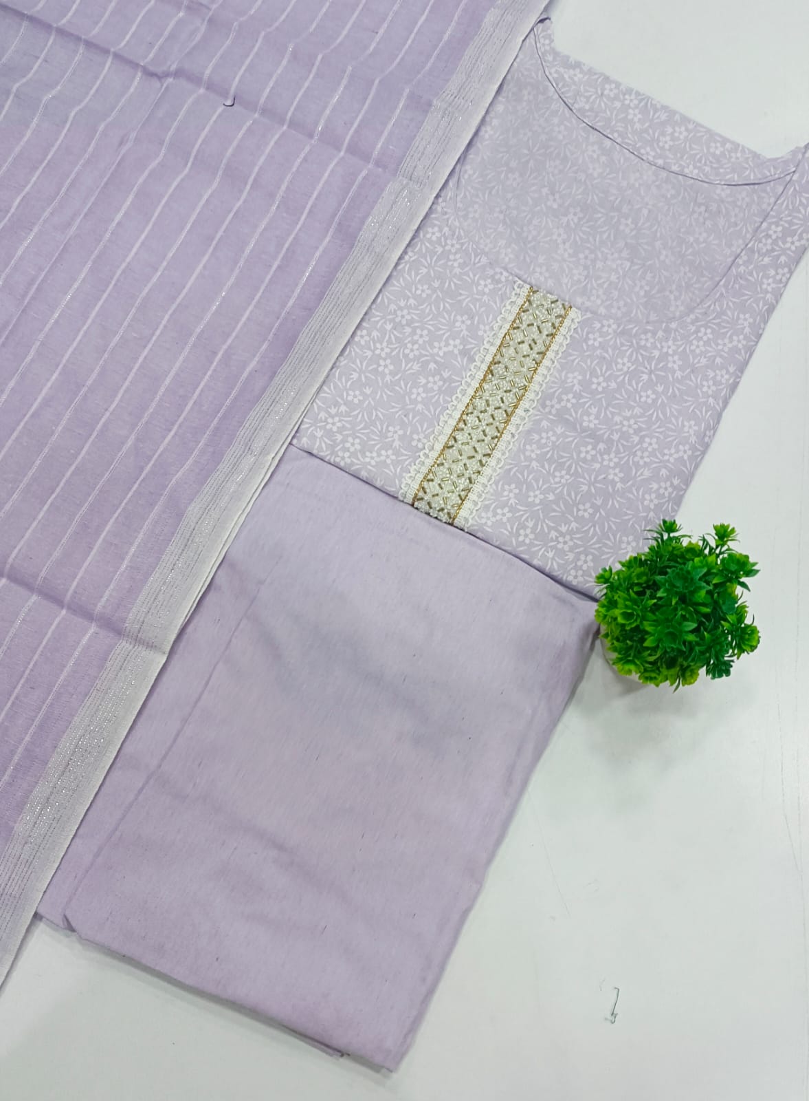 Plus size Cotton 3 piece set