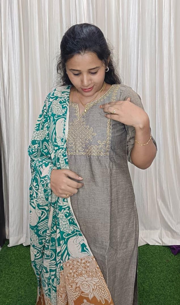 Traditional Mangalgiri 3 piece set