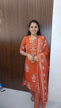Kurti with pant and dupatta
