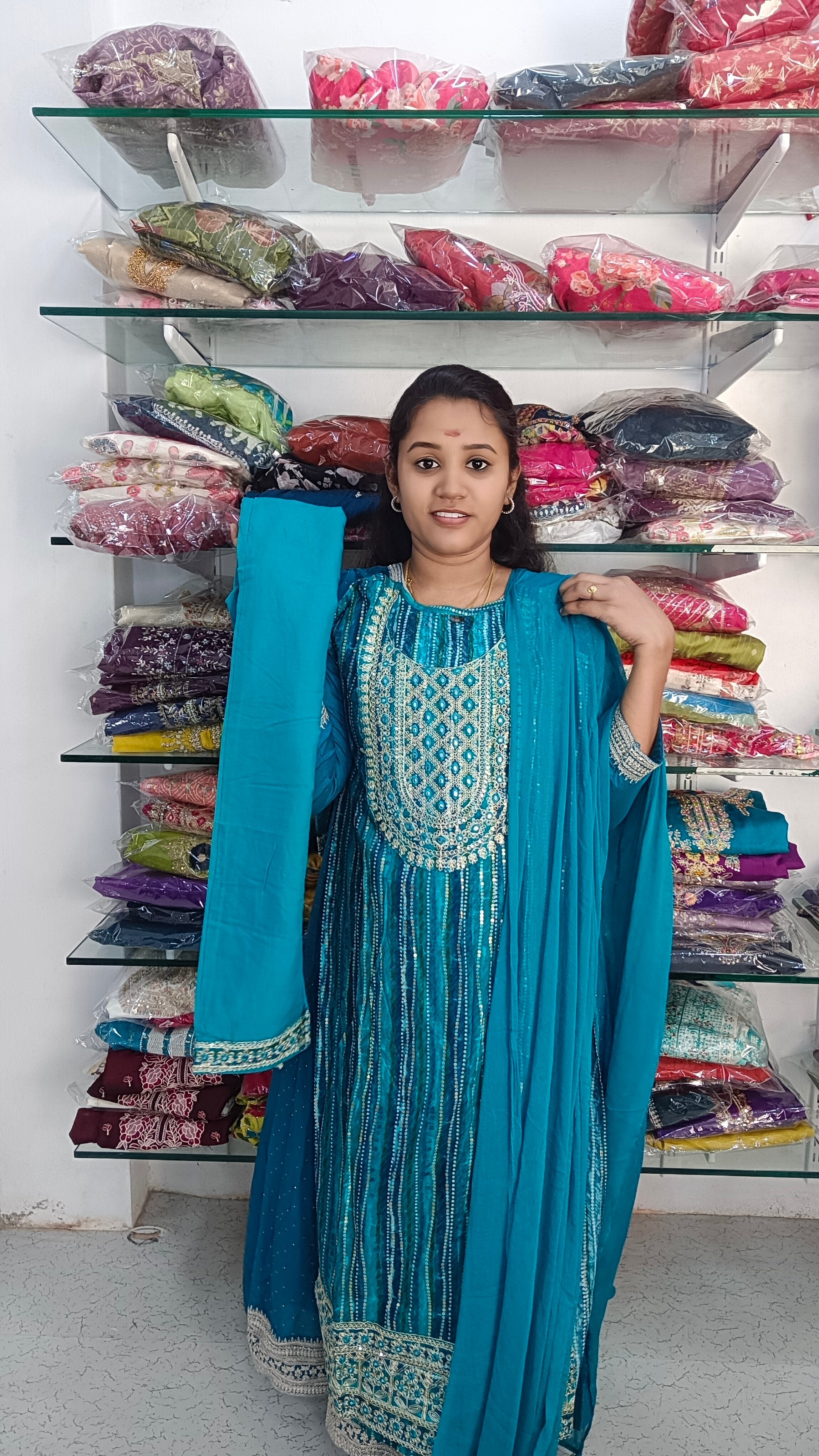 Side open kurti set