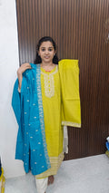 Kurti with pant and duppata