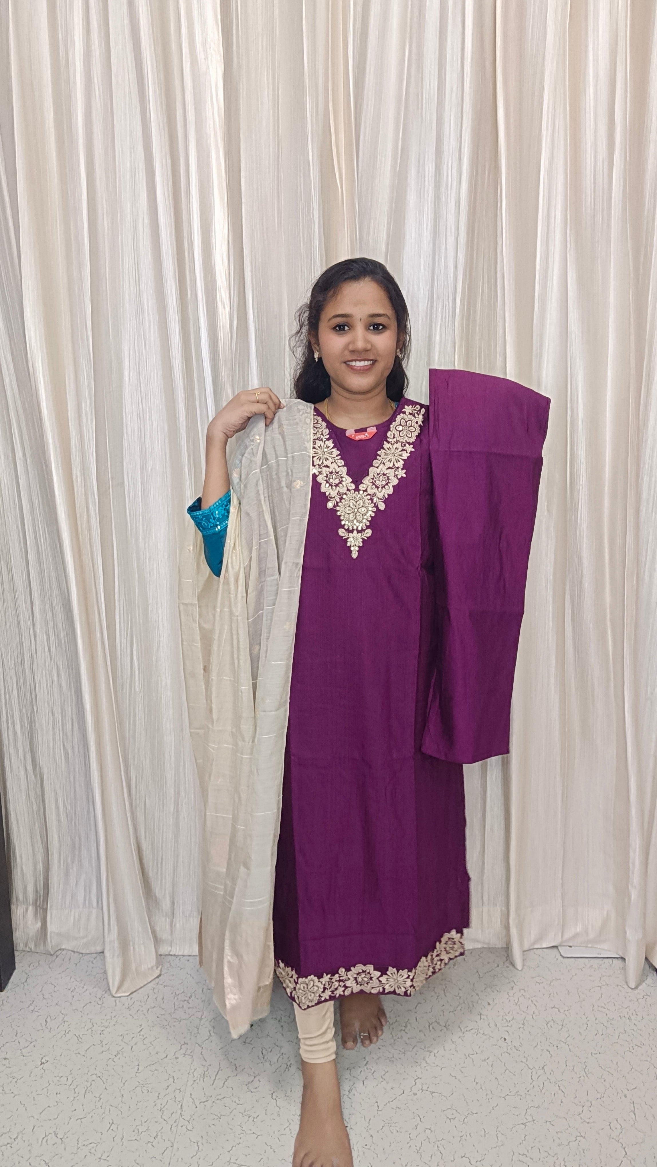 Kurti with pant and dupatta