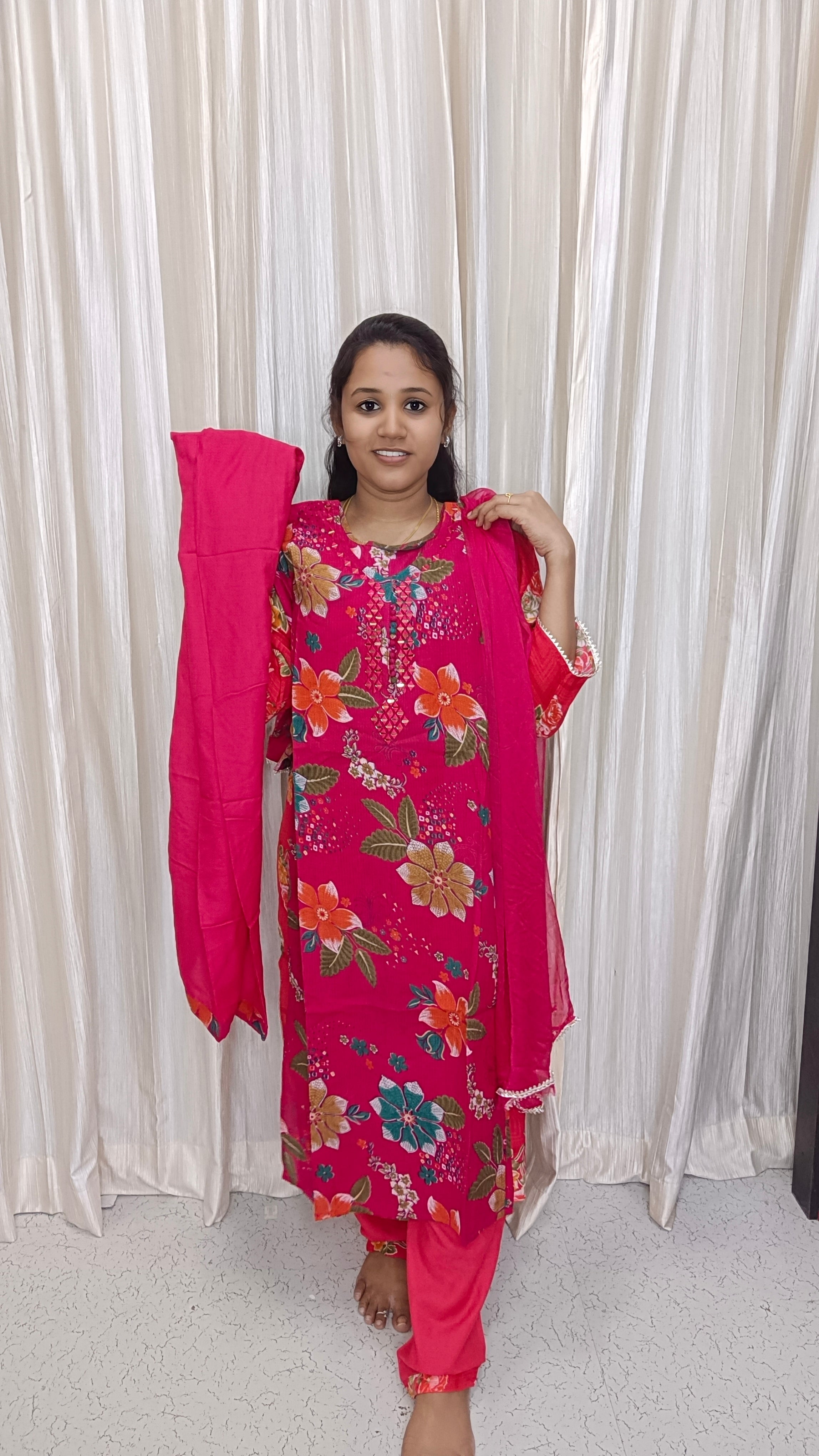 Kurti with pant and Dupatta
