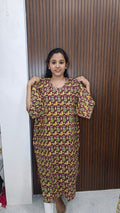 Kalamkari side open kurti