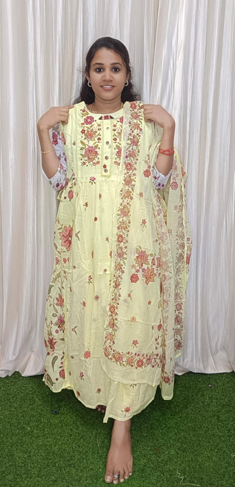 Umberalla kurti with dupatta