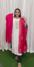 Kurti with pant and dupatta vin