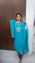 Kurti with pant and duppata
