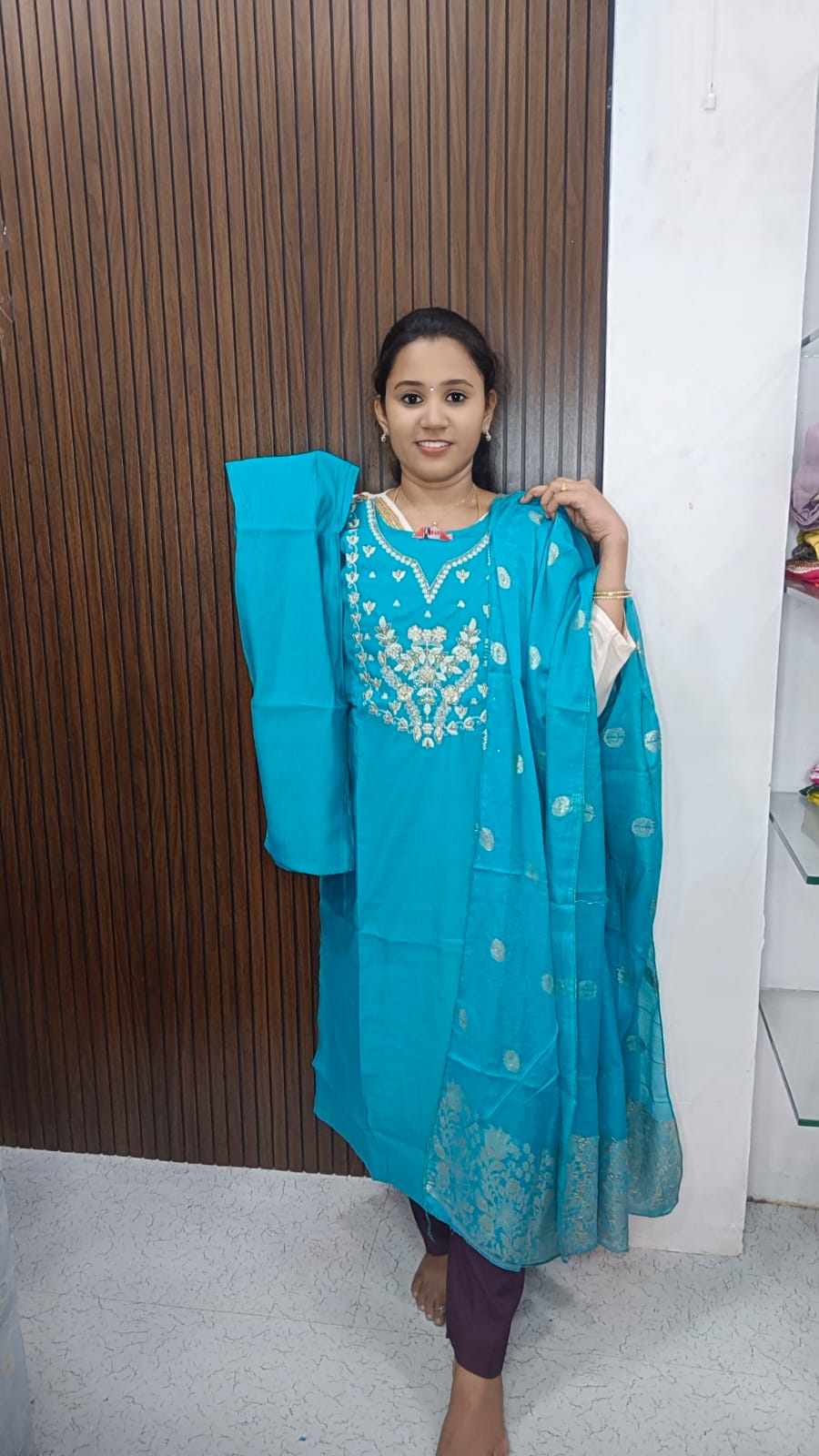 Kurti with pant and duppata