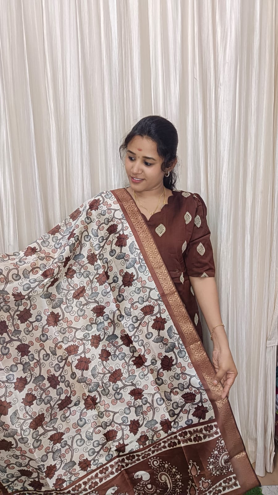 Raw silk kurti set