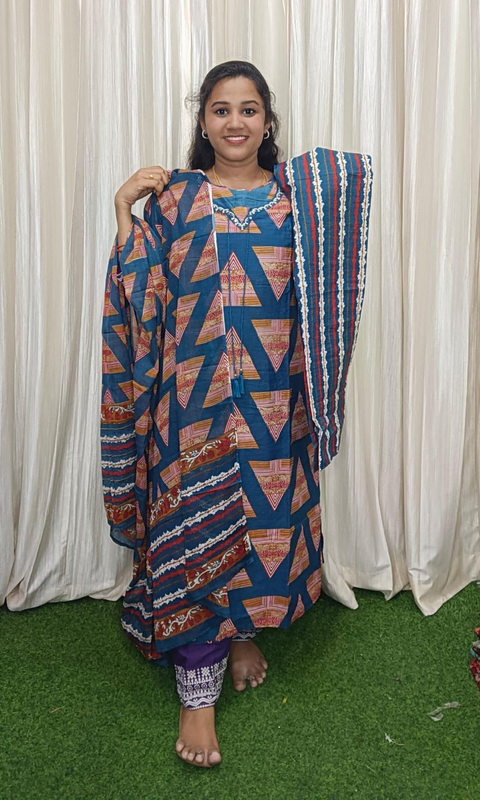 Side open kurti set