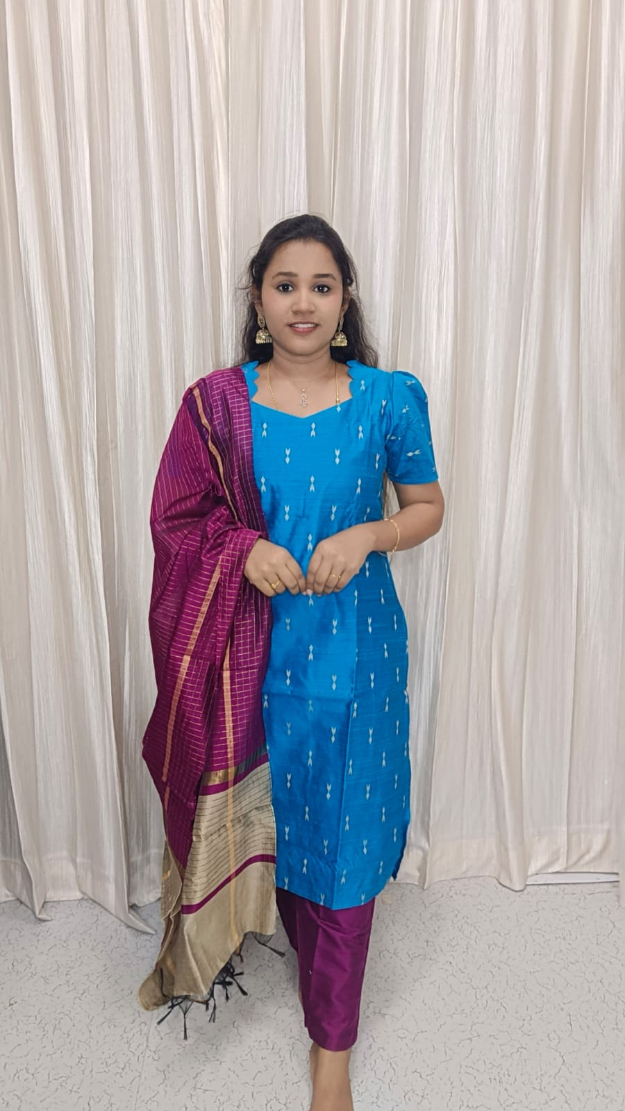 SB1088-Susmi Brand Premium Raw silk Kurti set