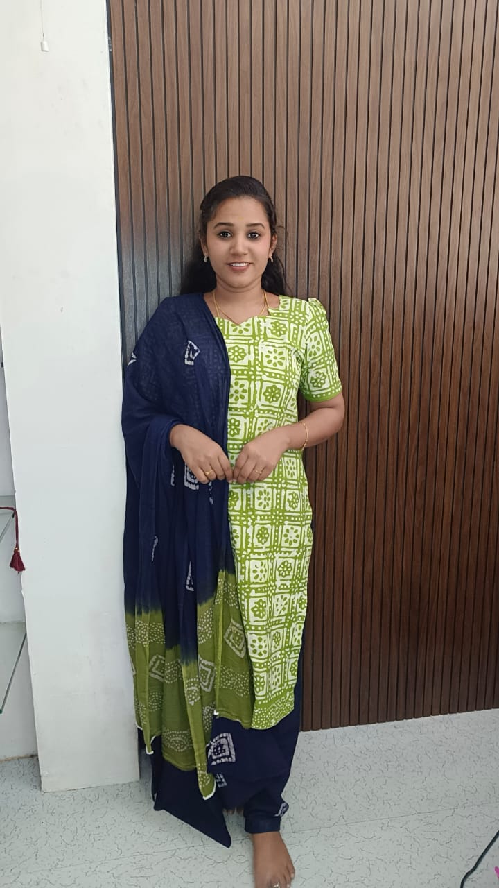 Cotton Bhathik Kurti Set