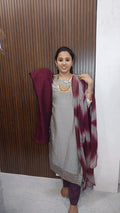 Kurti with pant and duppata
