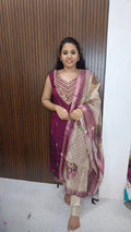 Kurti with pant and dupatta