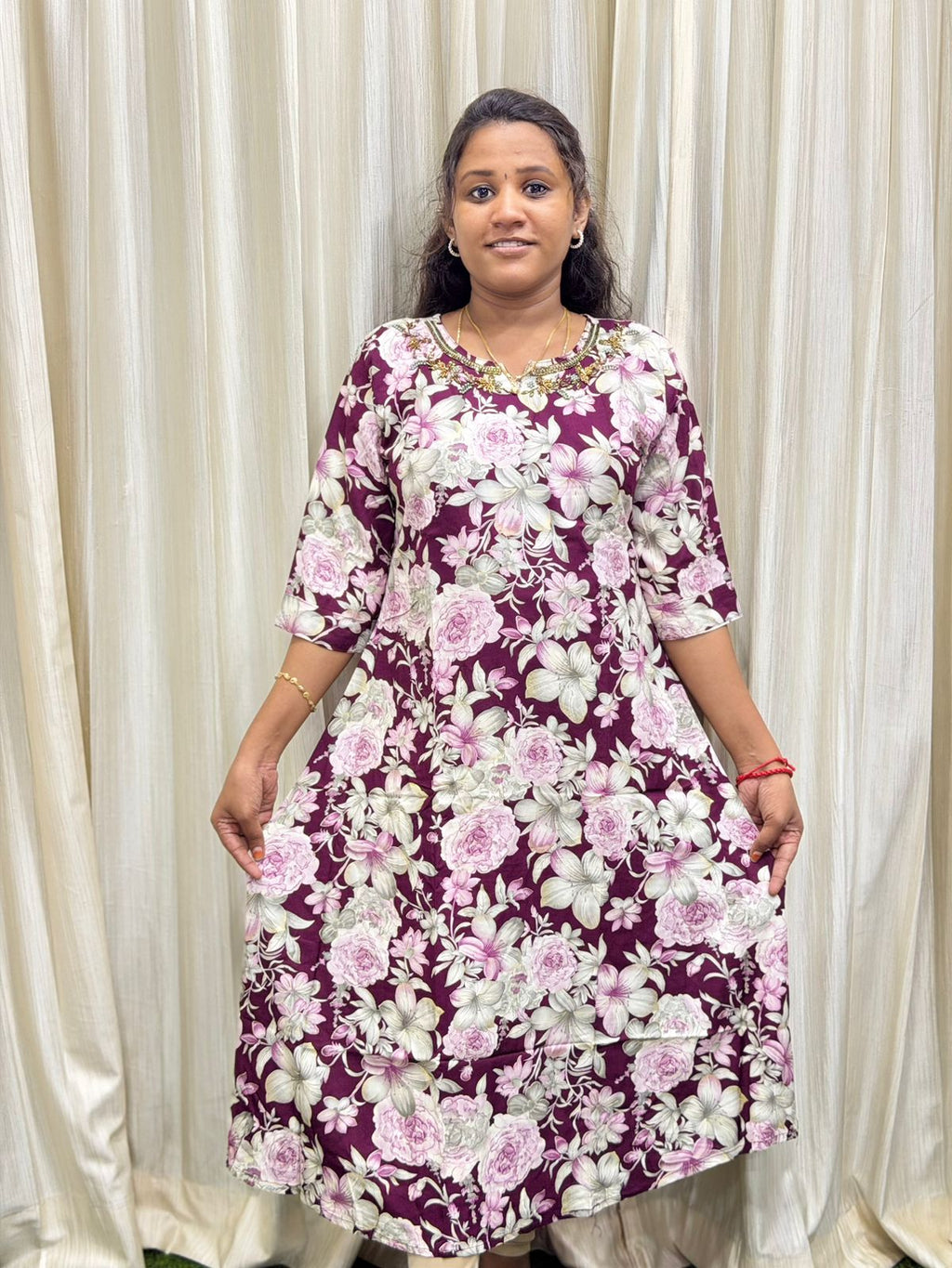 Handwork Aline maxi