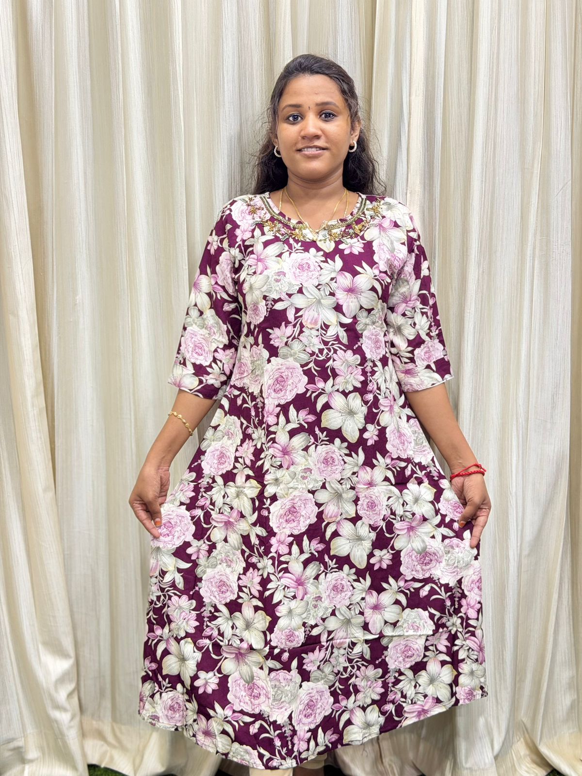 Handwork Aline maxi