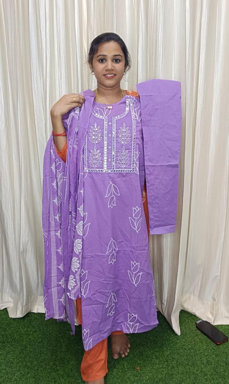 Side open kurti  set
