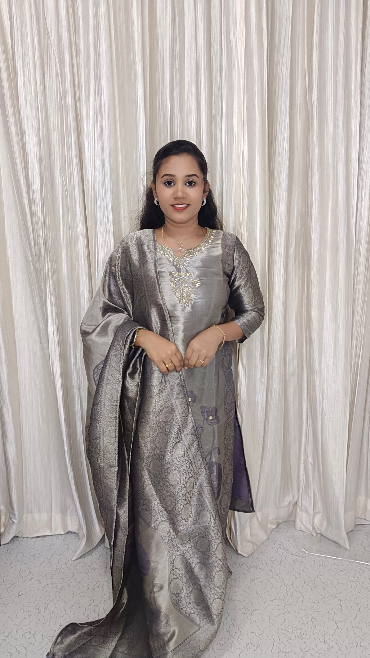 Kurti with pant and dupatta