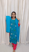 Kurti with pant and dupatta