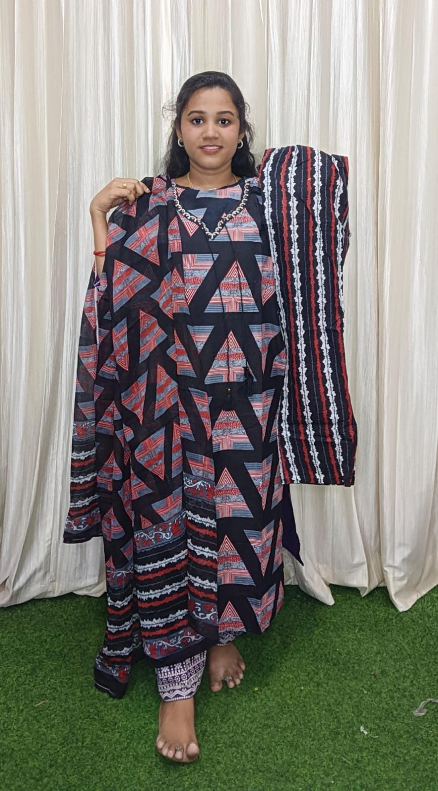 Side open kurti set