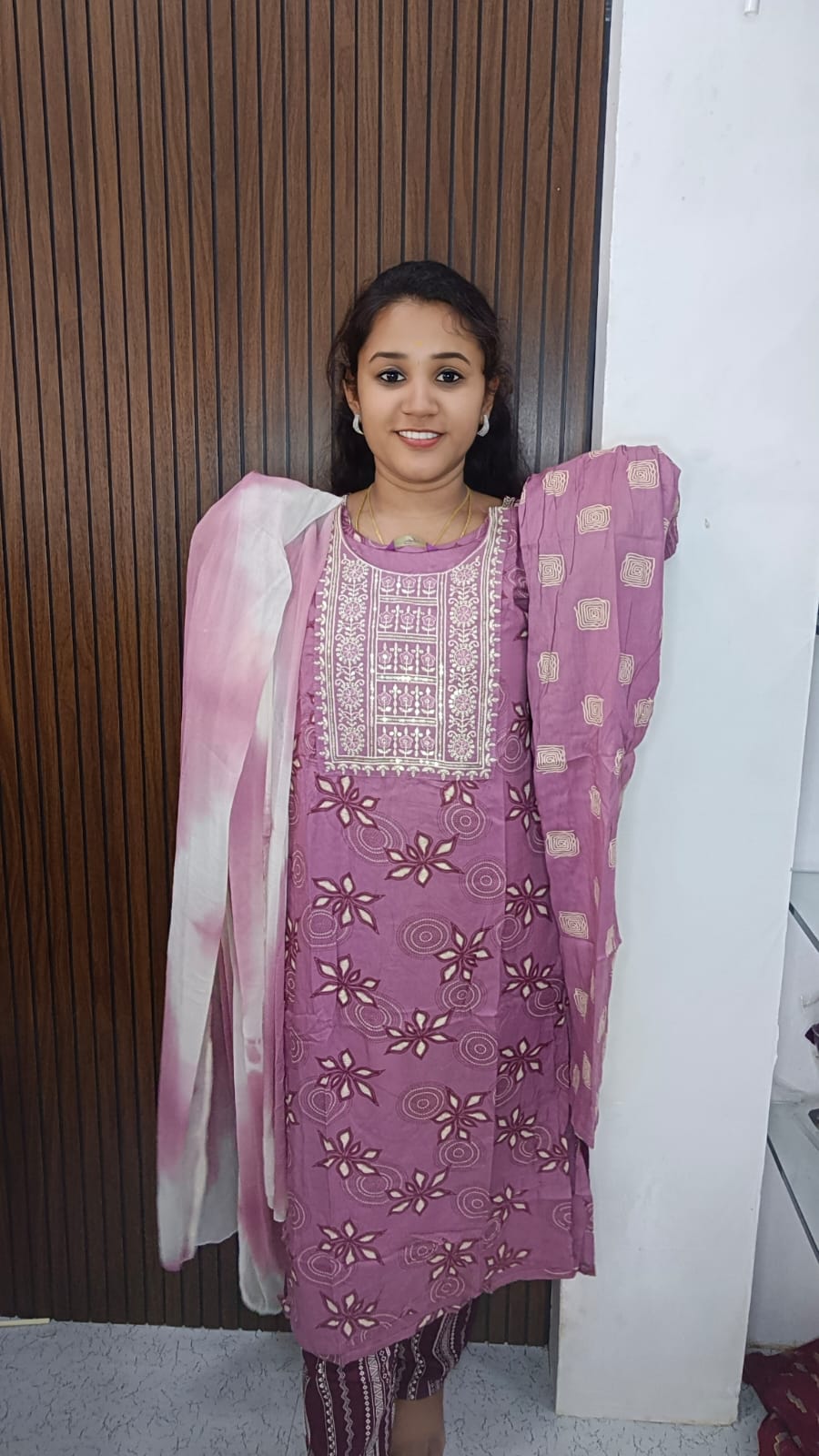 K017 Kurti with pant and dupatta