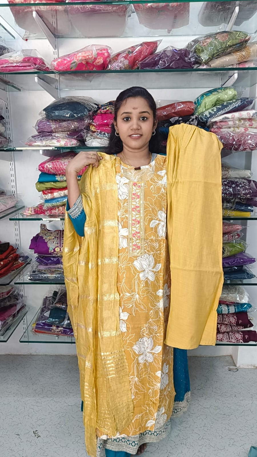 Side open kurti set