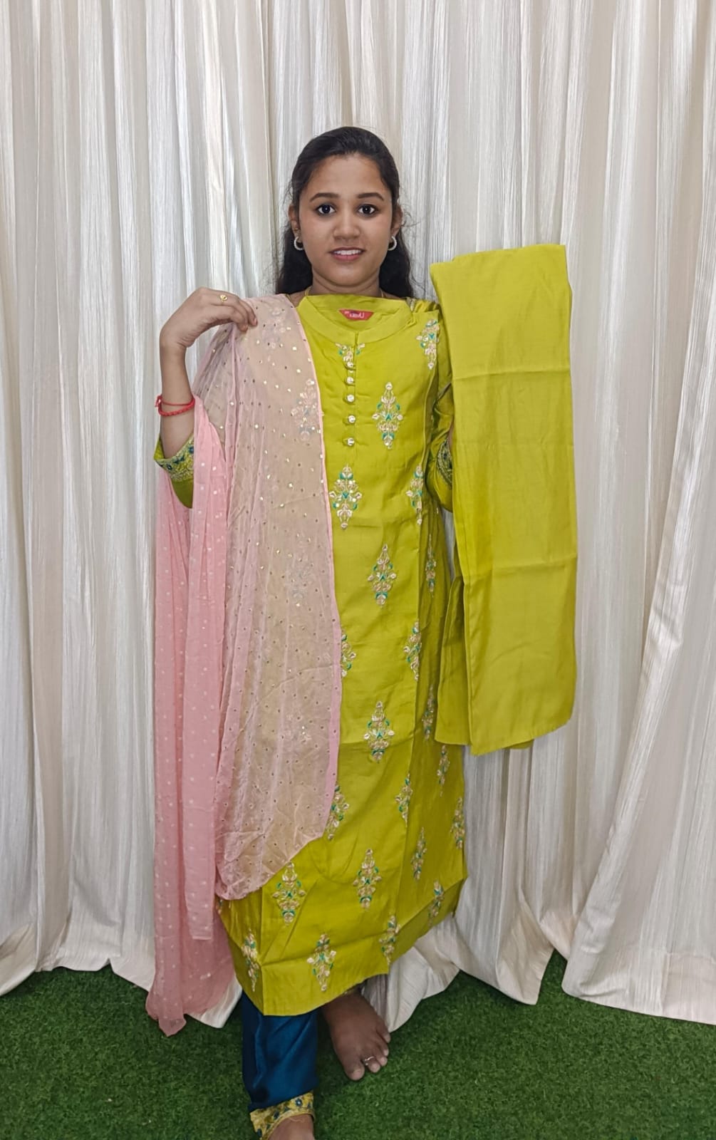 Kurti with pant & Dupatta