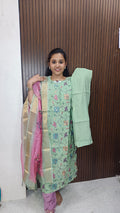 Kurti with pant and dupatta
