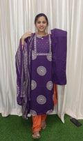 Side open kurti  set