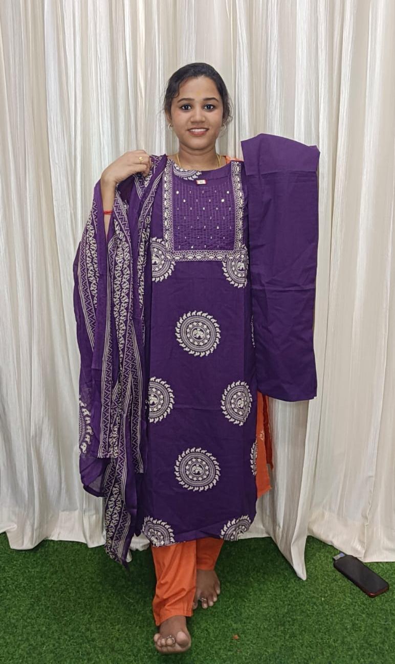 Side open kurti  set