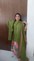 Cotton umberlla 3 piece Kurtis sets