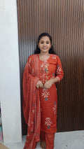 Kurti with pant and dupatta