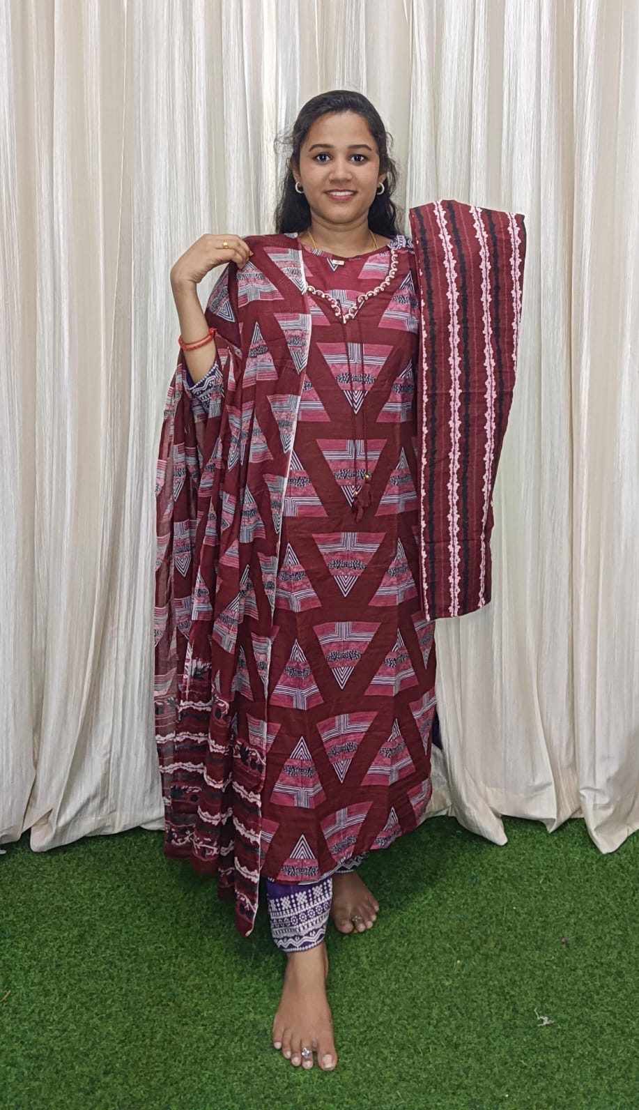Side open kurti set