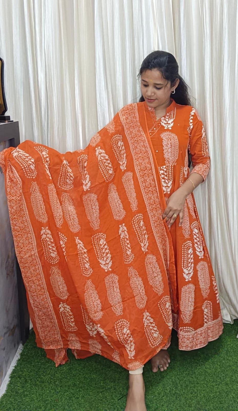 Cotton Umberalla with dupatta