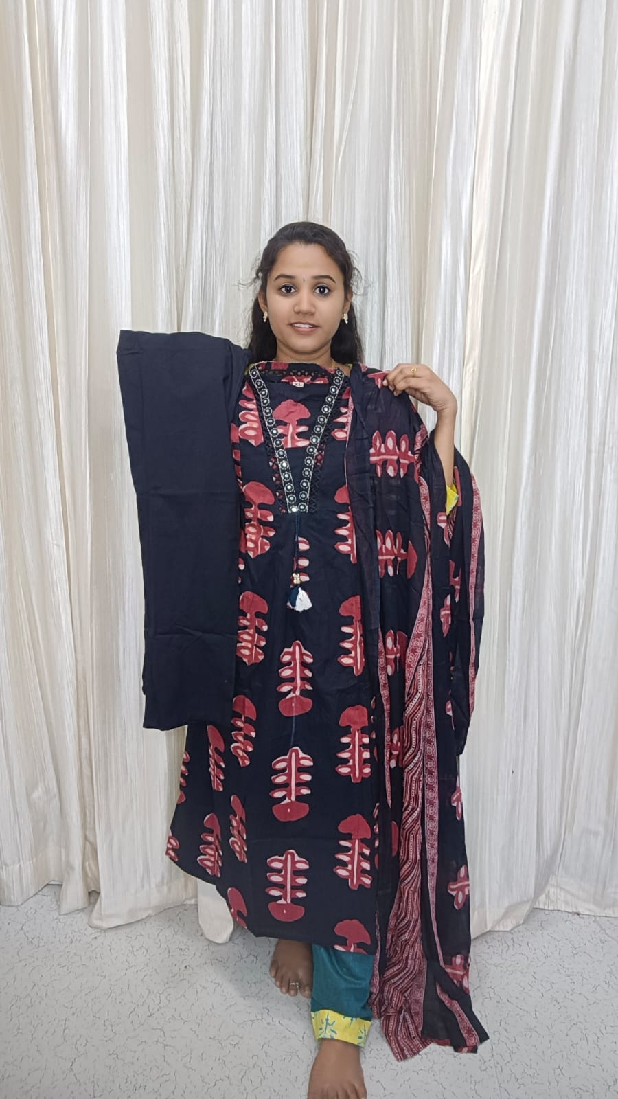 Kurti with pant and dupatta
