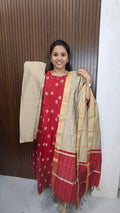 Premium Raw Silk Anarkali kurti set collections