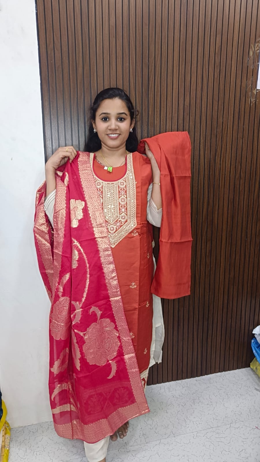 Kurti with pant and duppata