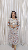 Cotton Maxi warli orange