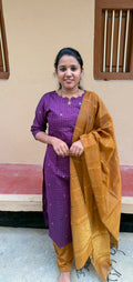 Premium Raw silk Kurti set SB0054