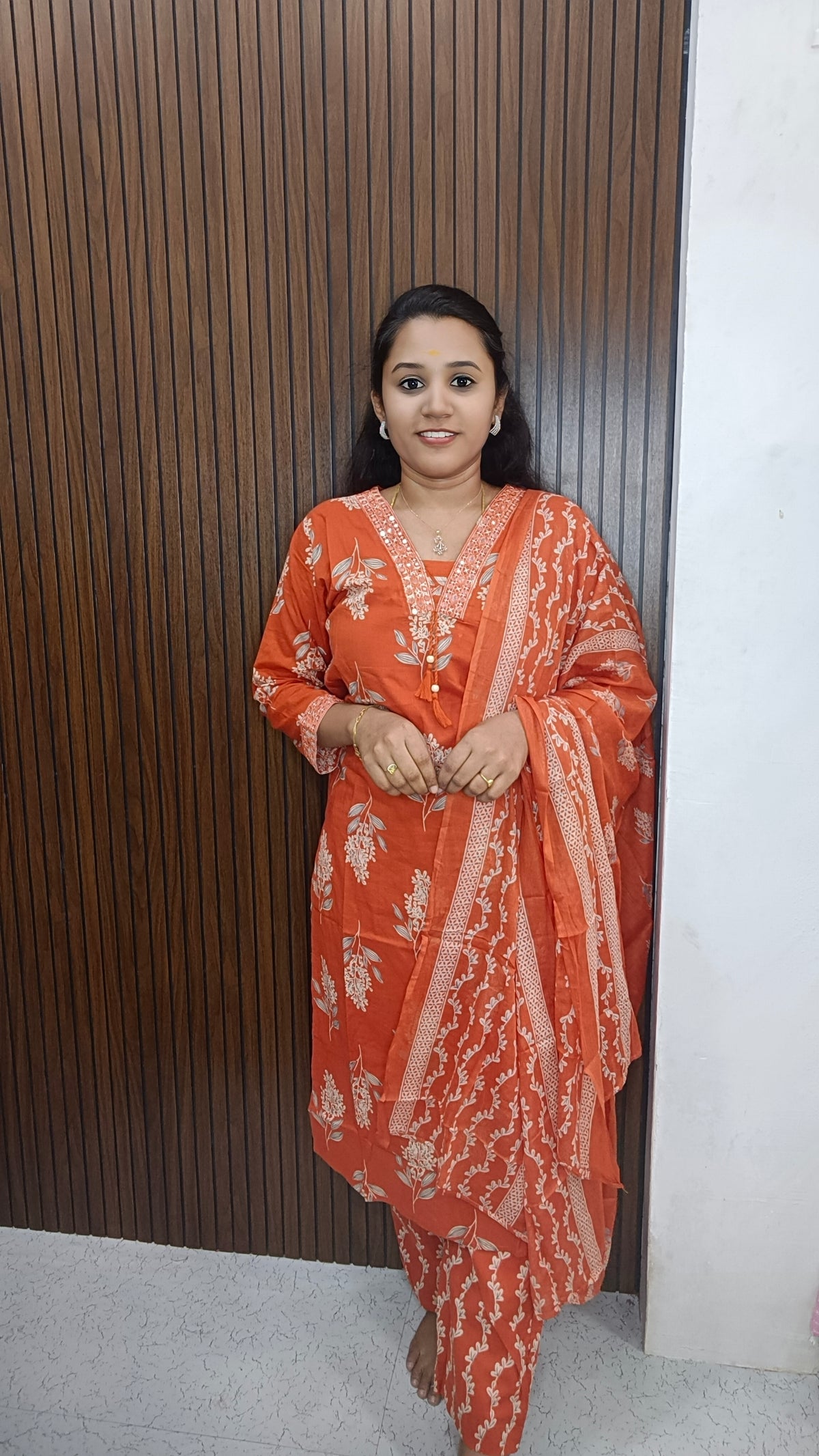 Cotton side open Kurtis sets