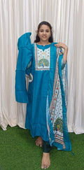Kurti with pant and dupatta vin