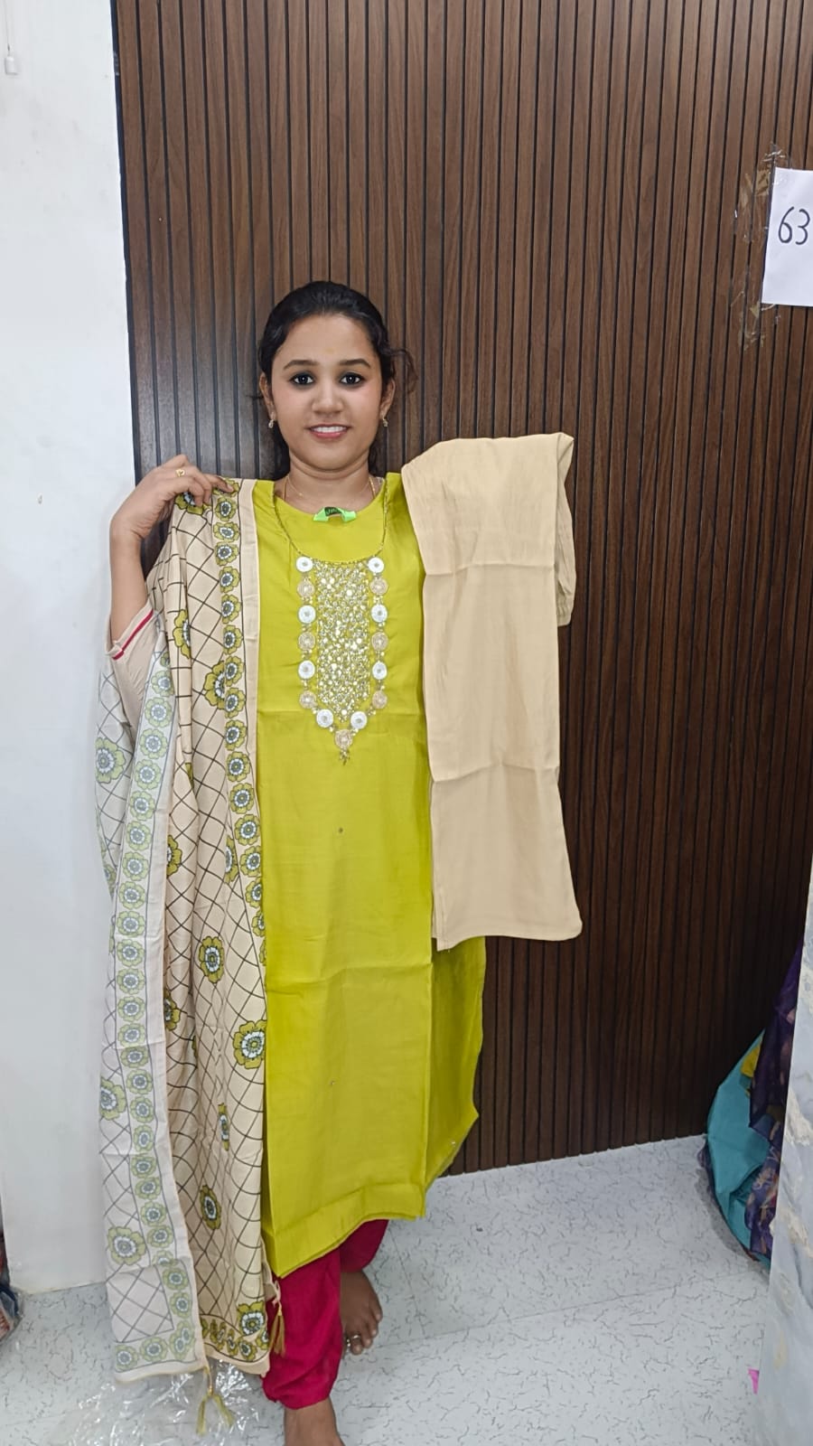Kurti with pant and duppata