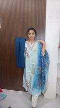 Kurti with pant and duppata