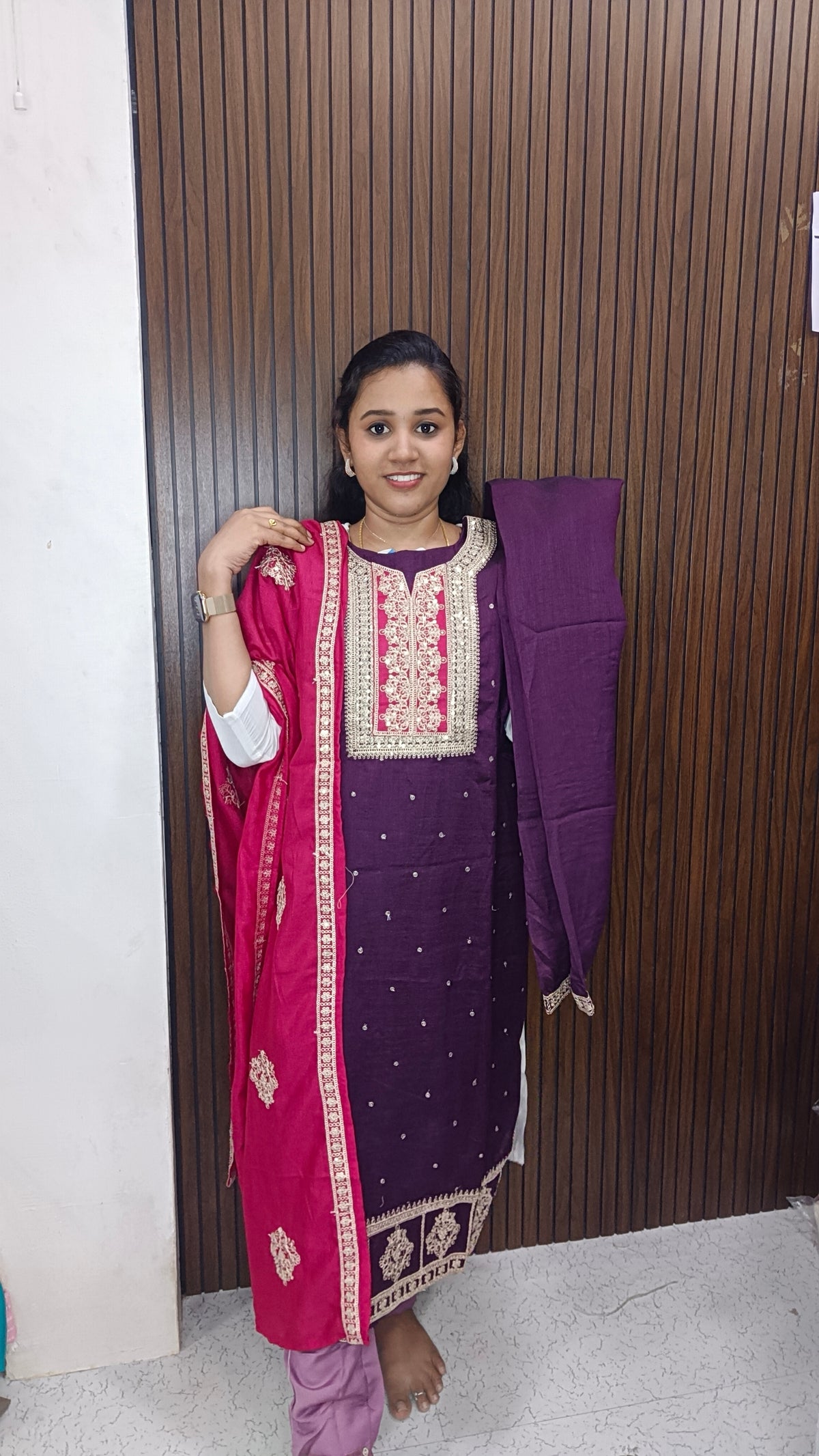 Kurti with pant and dupatta