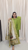 Premium Raw silk Kurti set