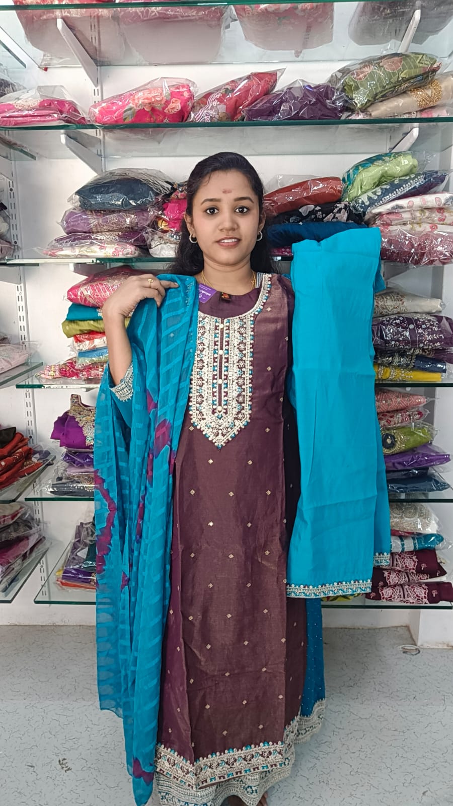 Side open kurti set