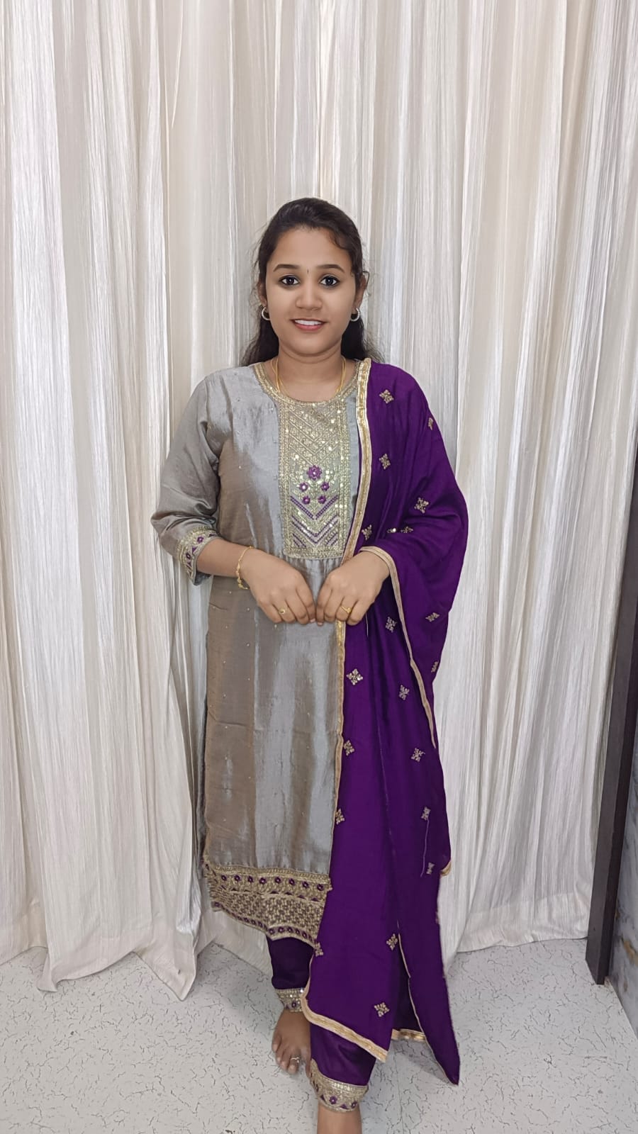 Kurti with pant and dupatta