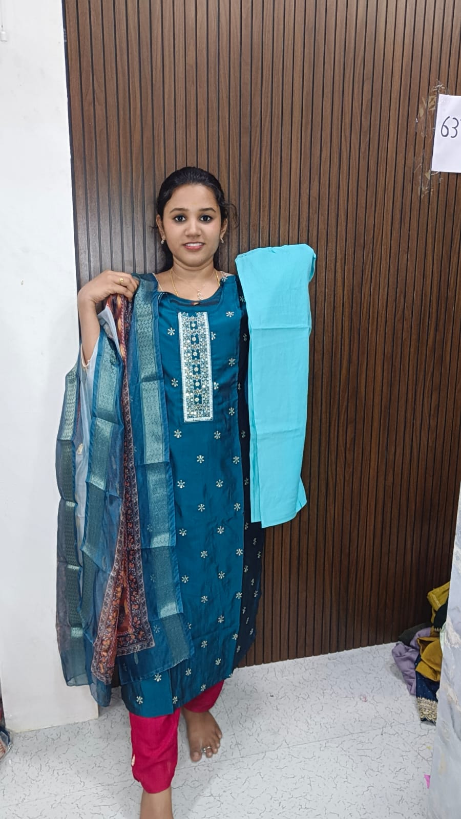 Kurti with pant and duppata