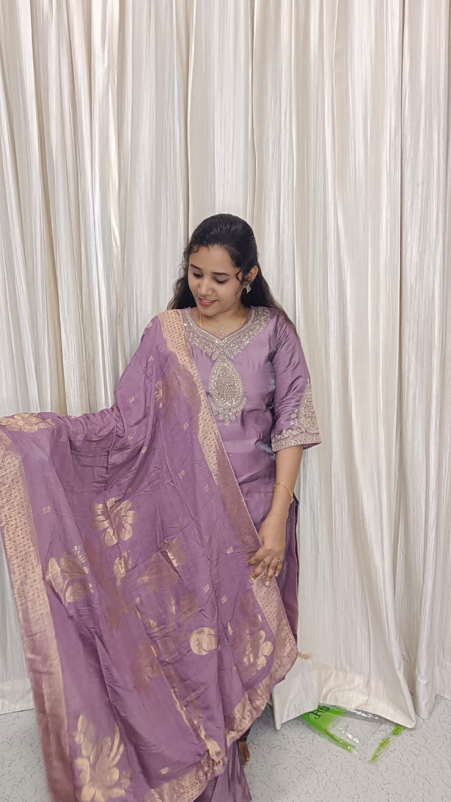 Kurti with pant and dupatta